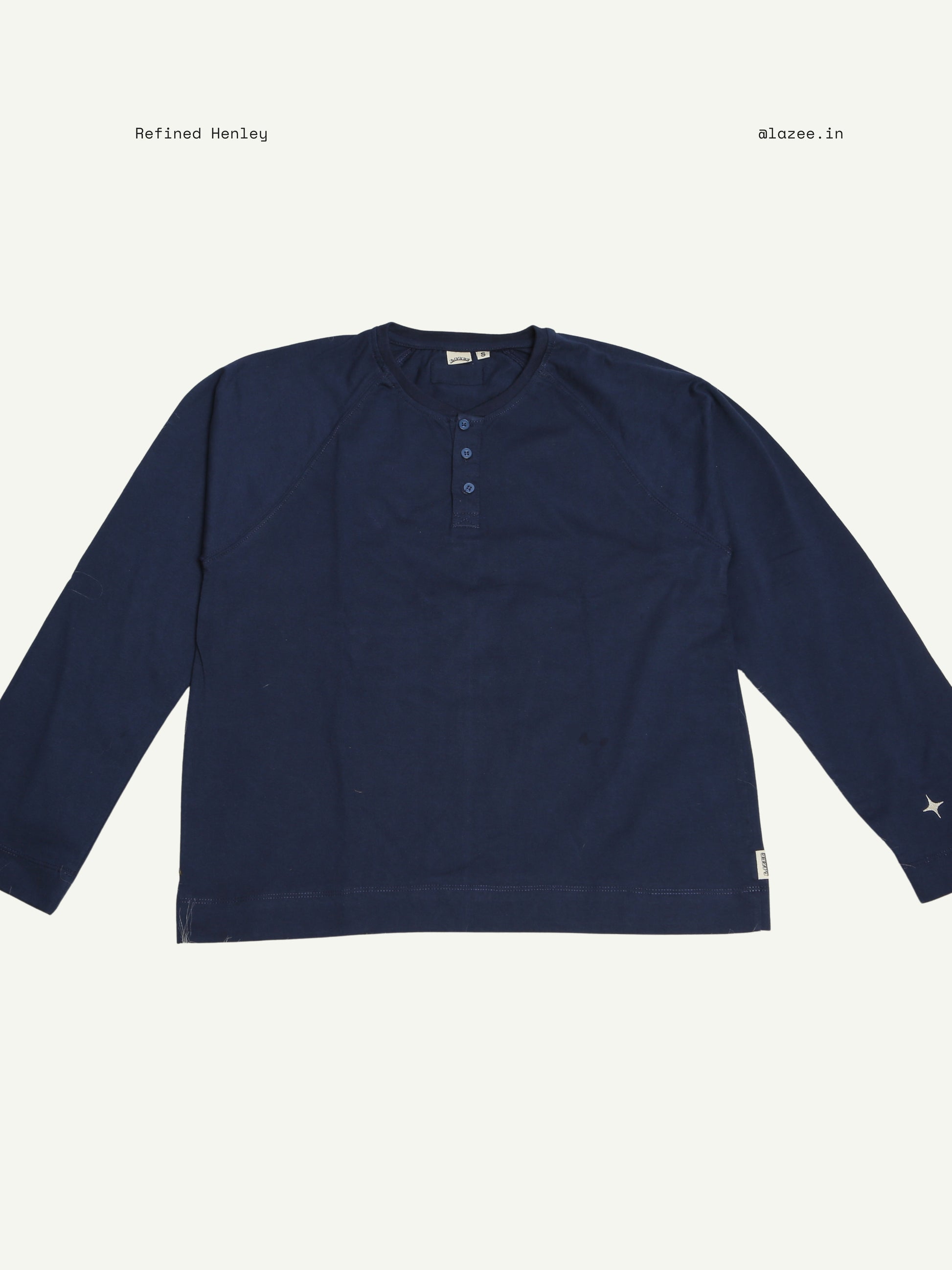 Refined Henley - Navy Blue