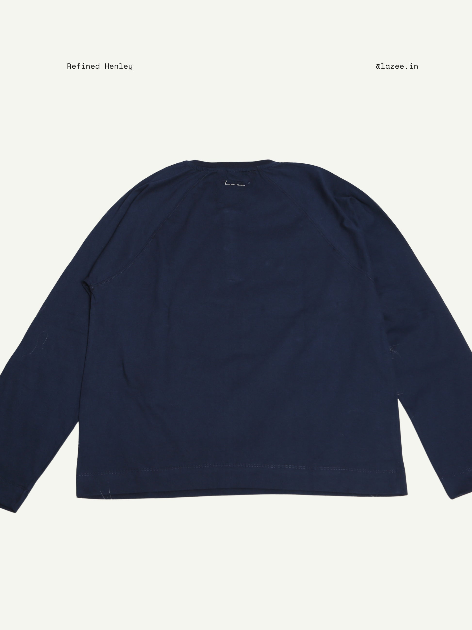 Refined Henley - Navy Blue