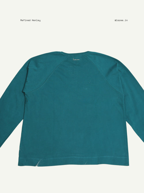 Refined Henley - Emerald Green