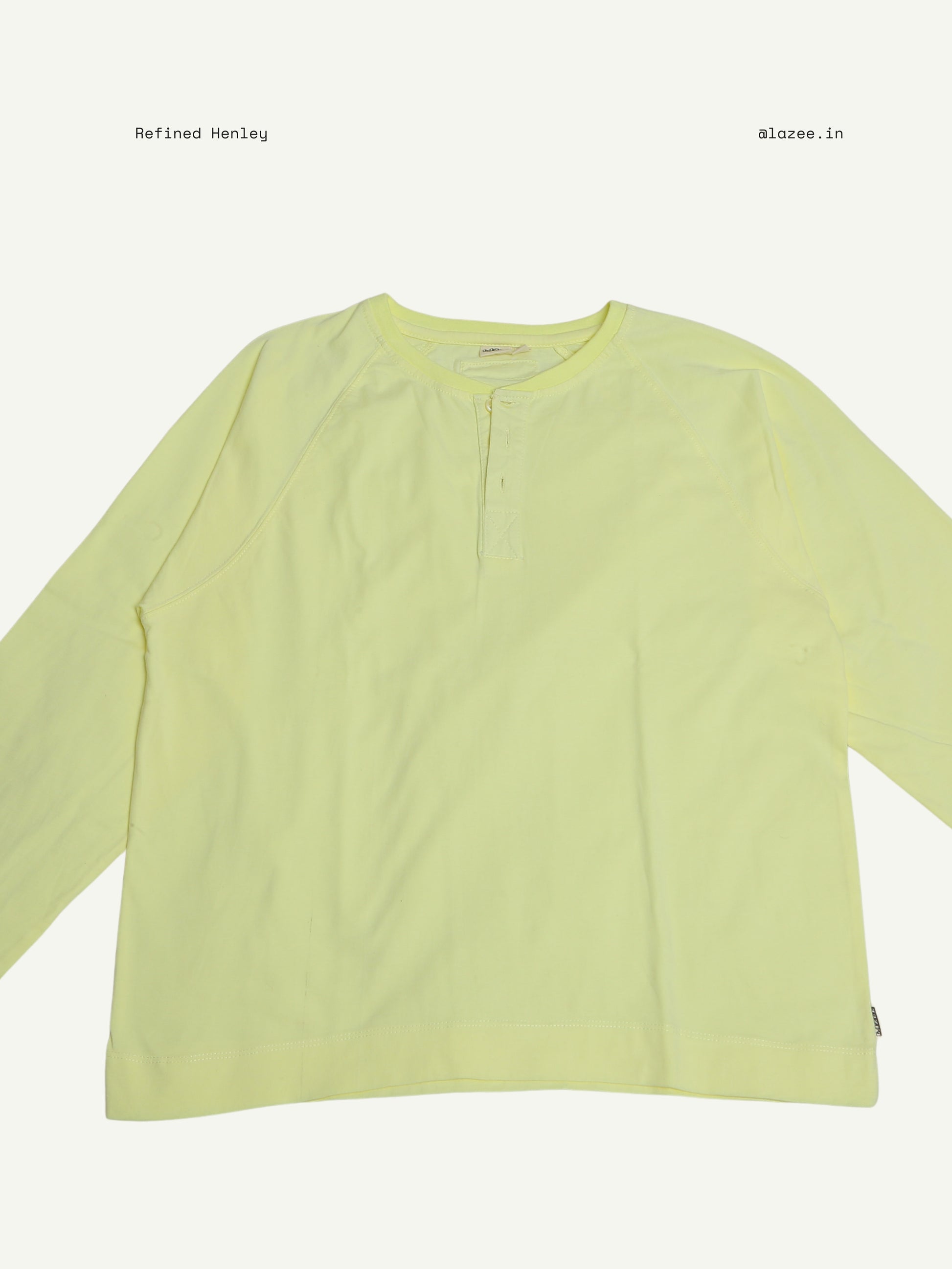 Refined Henley - Butter Cream